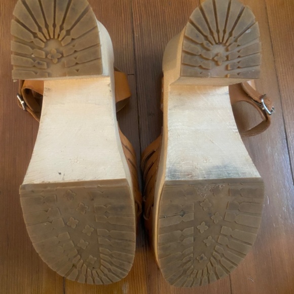 Swedish Hasbeens Gullan Natural, Tan leather, Size 38 - Picture 3 of 7